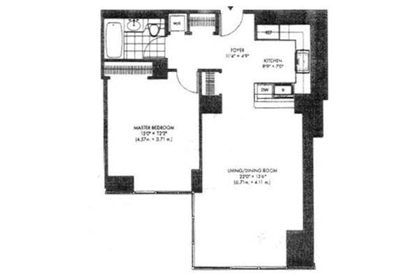 UPPER WEST SIDE, 10 WEST END AVENUE,  LUXURY CONDOMINIUM RENTAL. ONE BEDROOM, ONE BATH, SPECTACULAR RIVER VIEWS