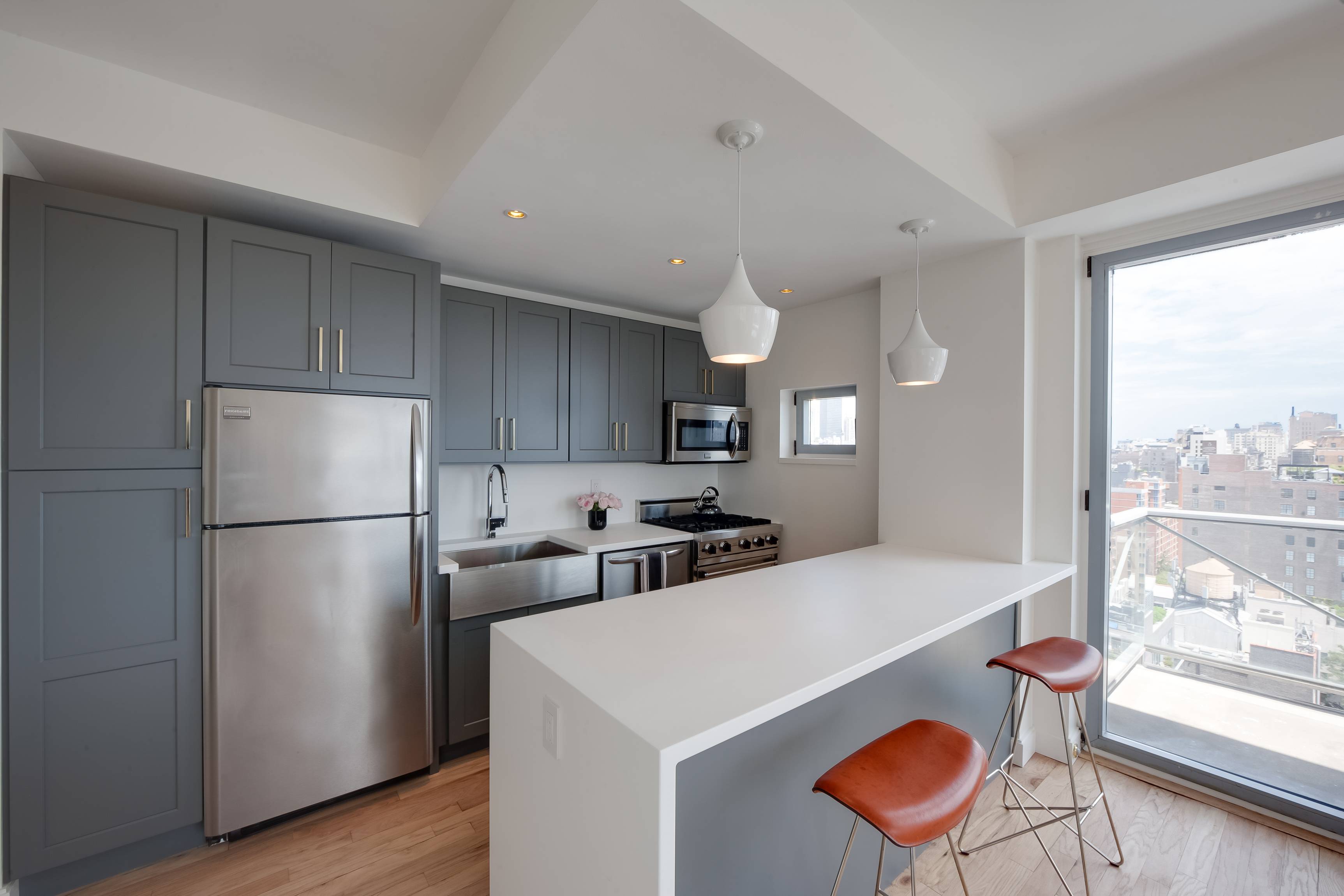NEW TO MARKET!  THE GRAND CHELSEA 270 WEST 17TH ULTRA CHIC FURNISHED ONE BEDROOM PENTHOUSE WITH BALCONY & BRAND NEW DESIGNER RENOVATIONS