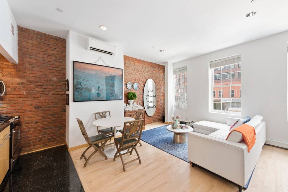 Stylish Soho Duplex Loft with Exposed Brick, Convertible 2 Bedroom + 2 Bath