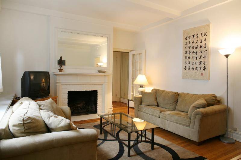 LOFT LIKE ONE BEDROOM IN PREWAR LUXURY BUILDING STEPS TO CENTRAL PARK. OVERSIZED WINDOWS AND CHIC FRENCH DOORS. BEAUTIFUL FIREPLACE. 