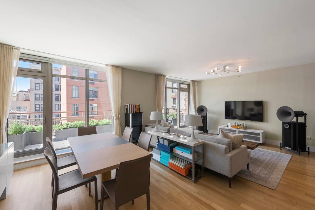 South Facing Two Bedroom with Home Office and Private Terrace in Prime Chelsea
