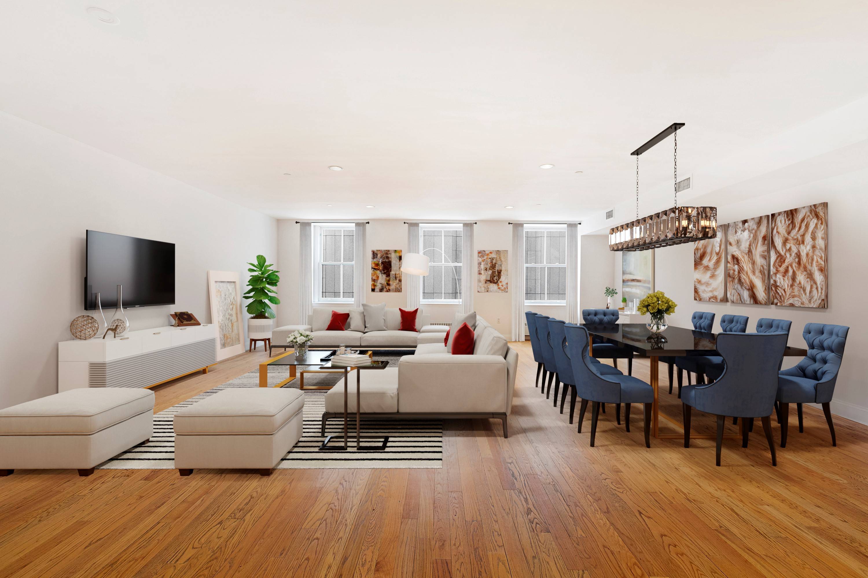 Large 2 Bed 2 Bath Luxury Loft for Rent in Tribeca
