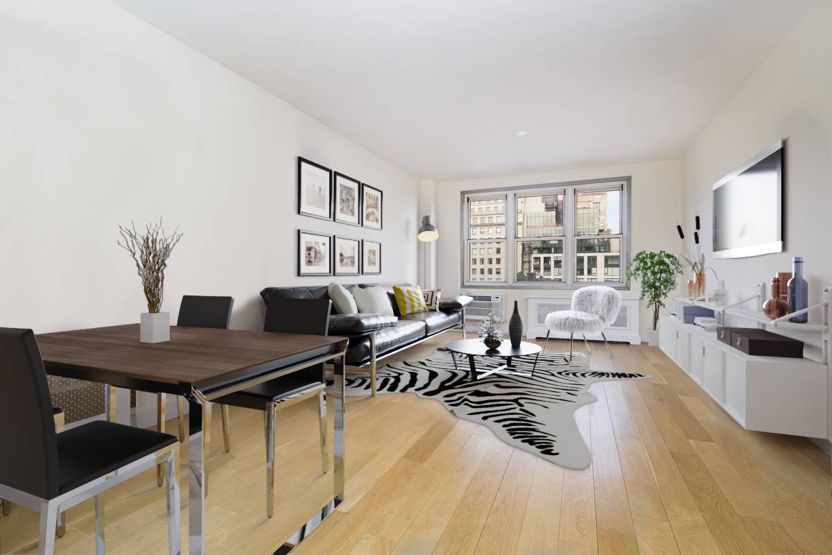 Spacious one bedroom , sunny, priced to sell in flexible coop