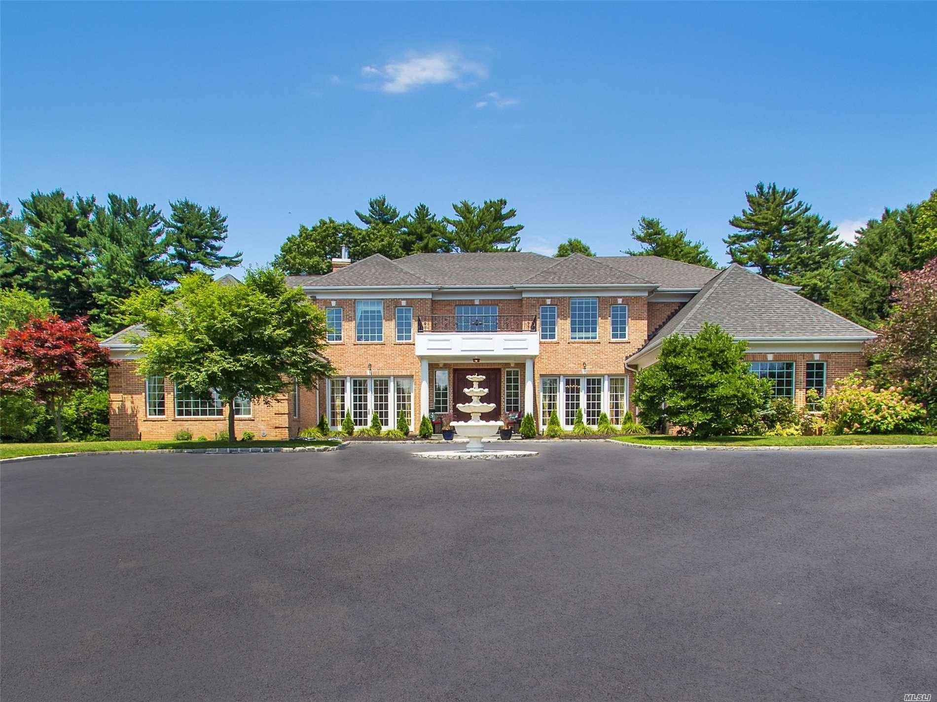 Custom Built 8,000 Square Foot Elegant Colonial In Upper Brookville