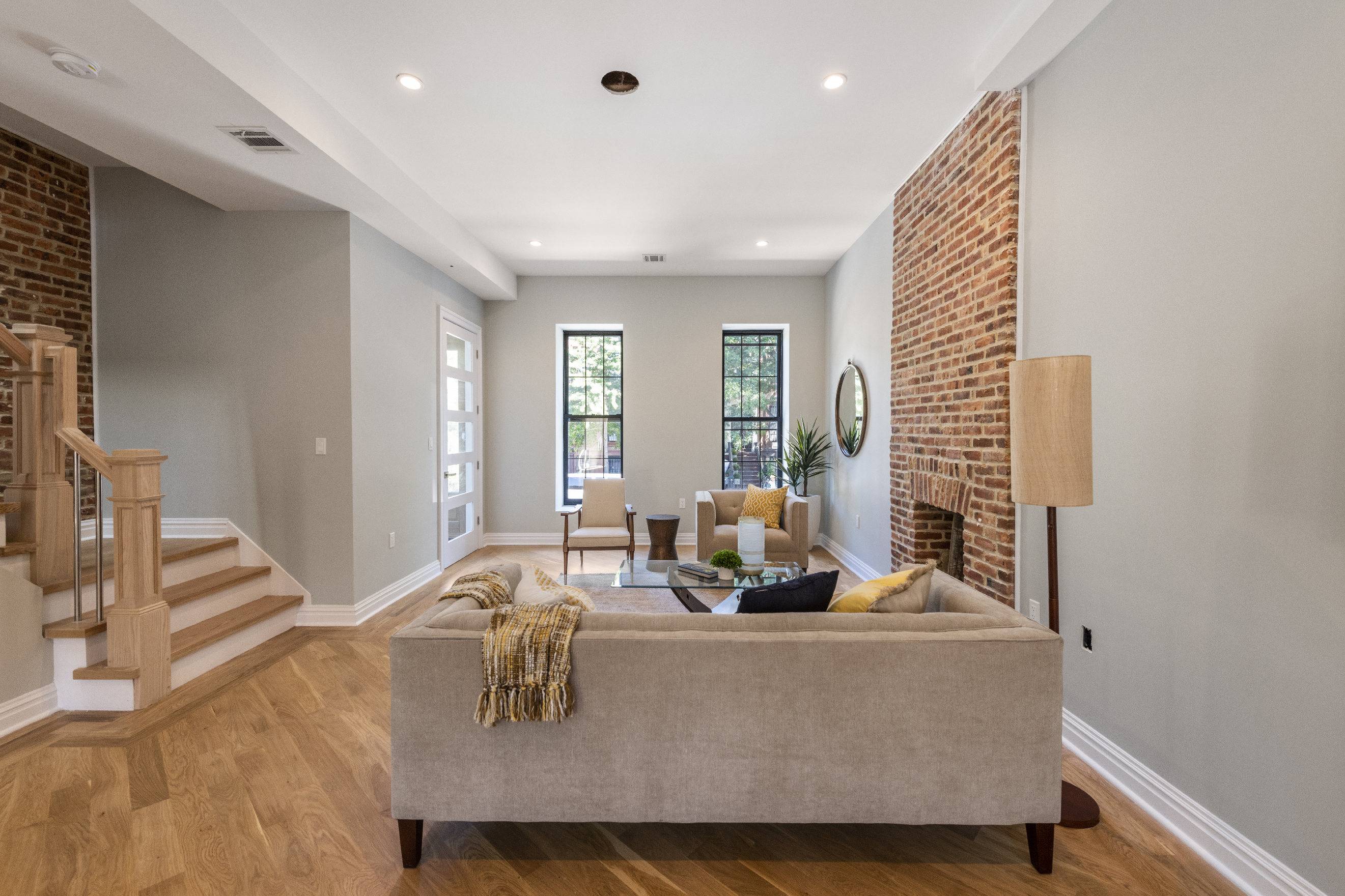 Tree lined 20’ wide Brownstone off Tompkins Ave!