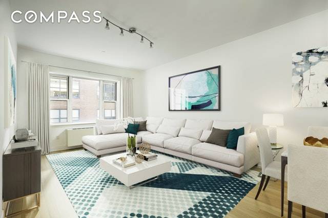 Long Island City large 1 bd 1 ba condo, can be rented partially furnished.