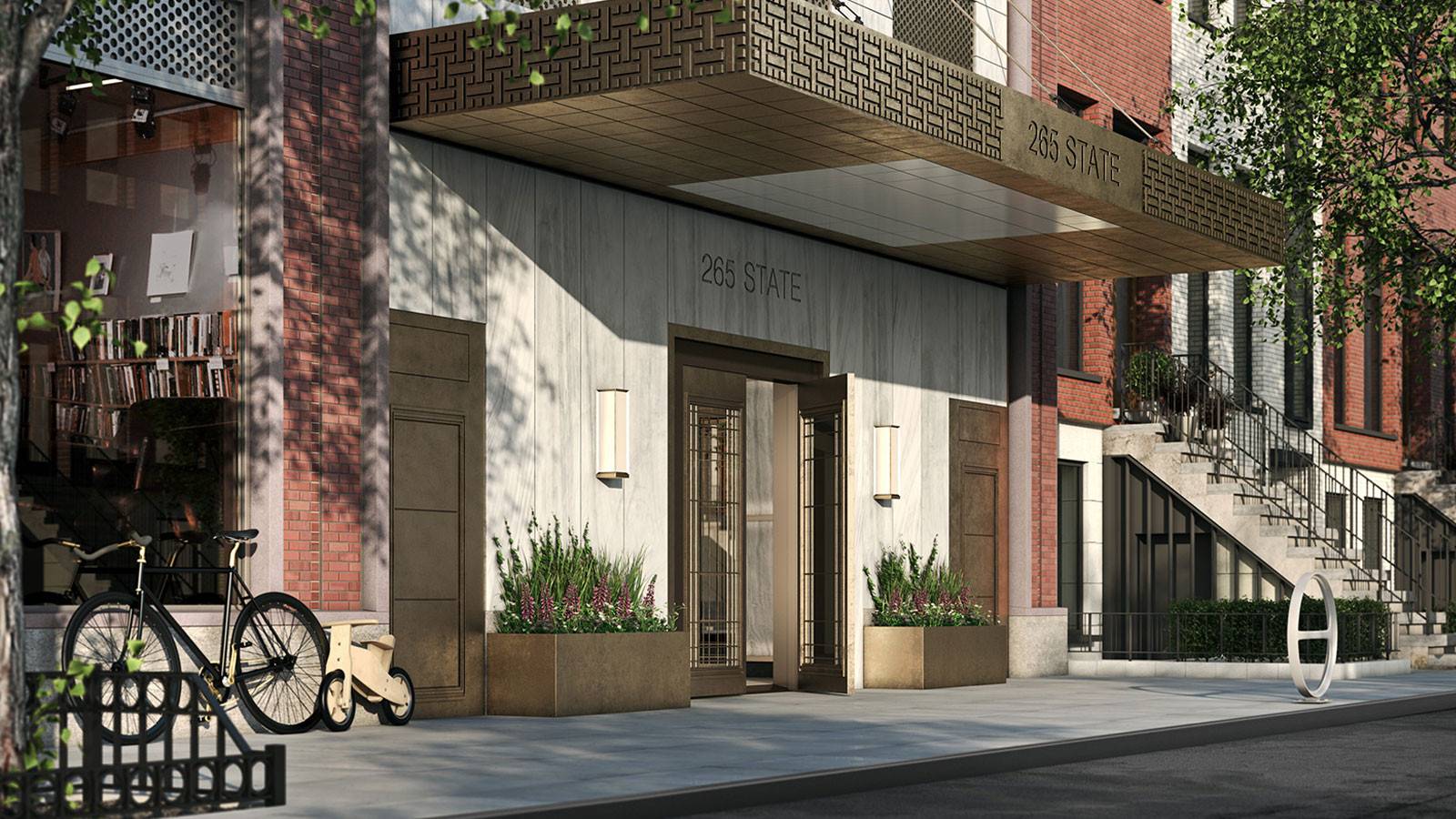 Ideal contemporary one bedroom apartment, graciously planned to maximize living spaces and provide privacy for the bedroom and bathroom.