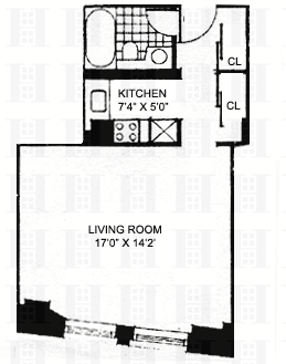 South Street Seaport Studio with Water Views* 400 SQ FT*Financial District*