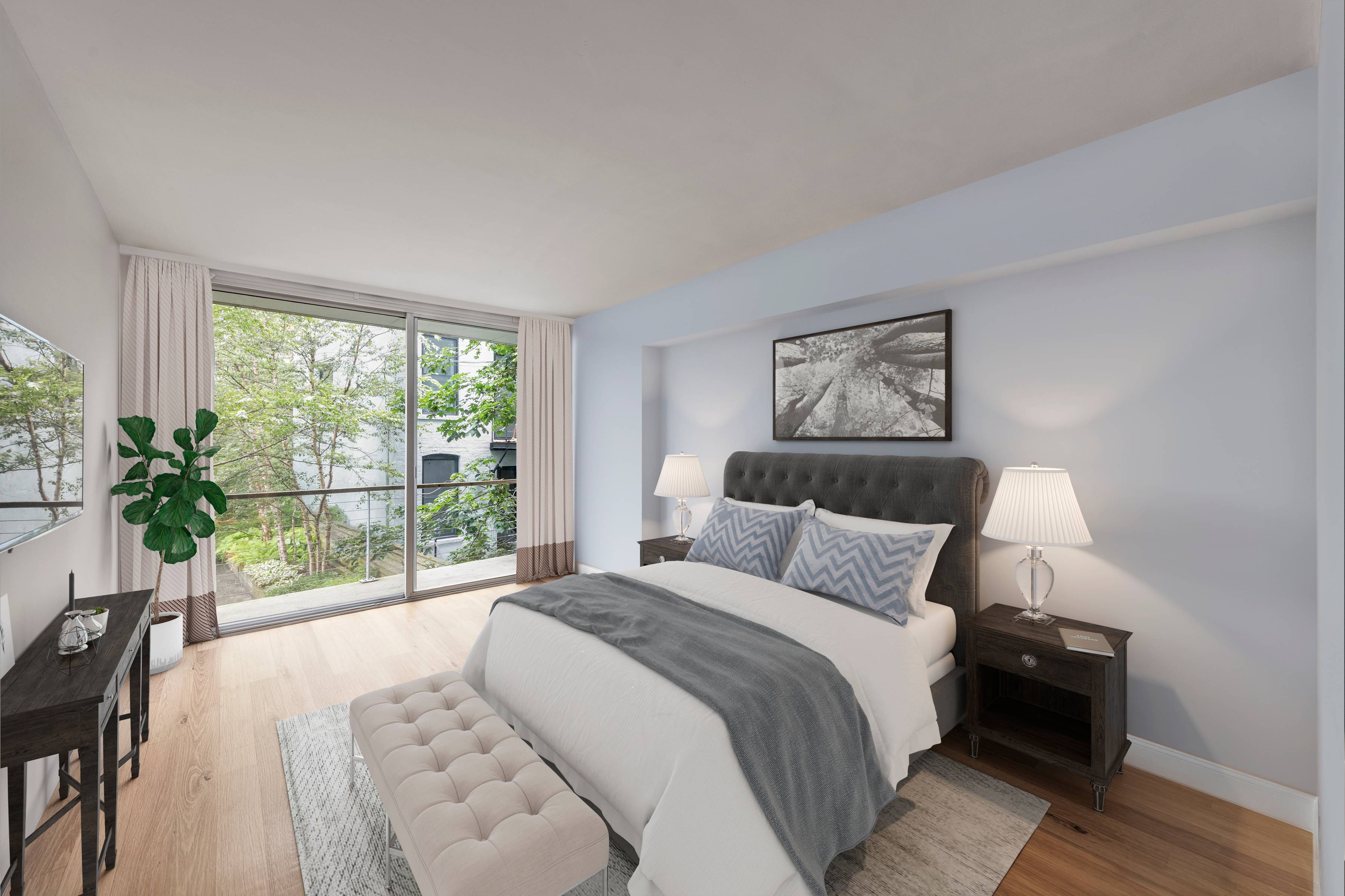 Bright Condo In Park Slope with Balcony