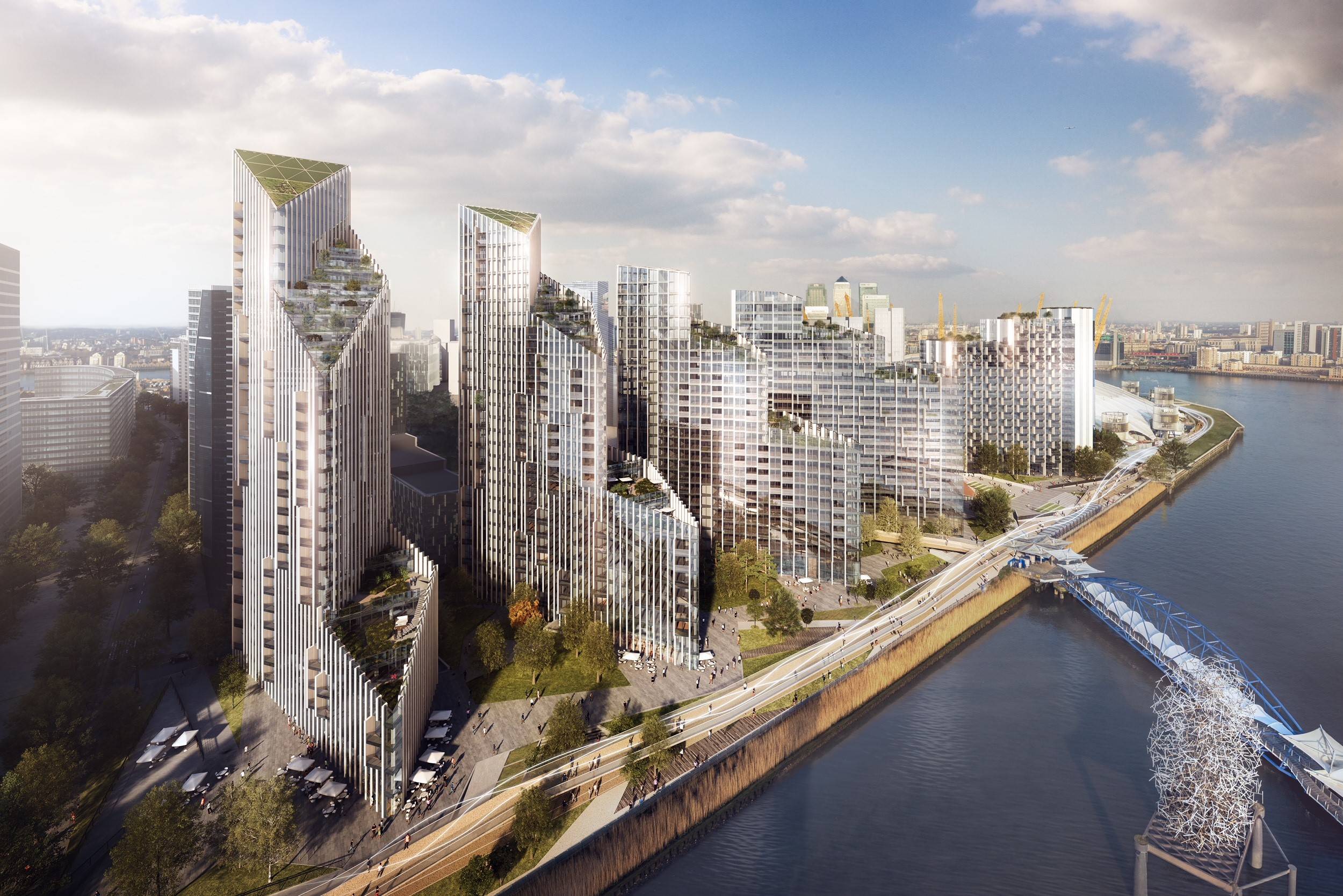 Tom Dixon designed this stunning  2 Bed, 2 Bath Luxury Loft Apartment - Upper Riverside, Greenwich Peninsula SE10