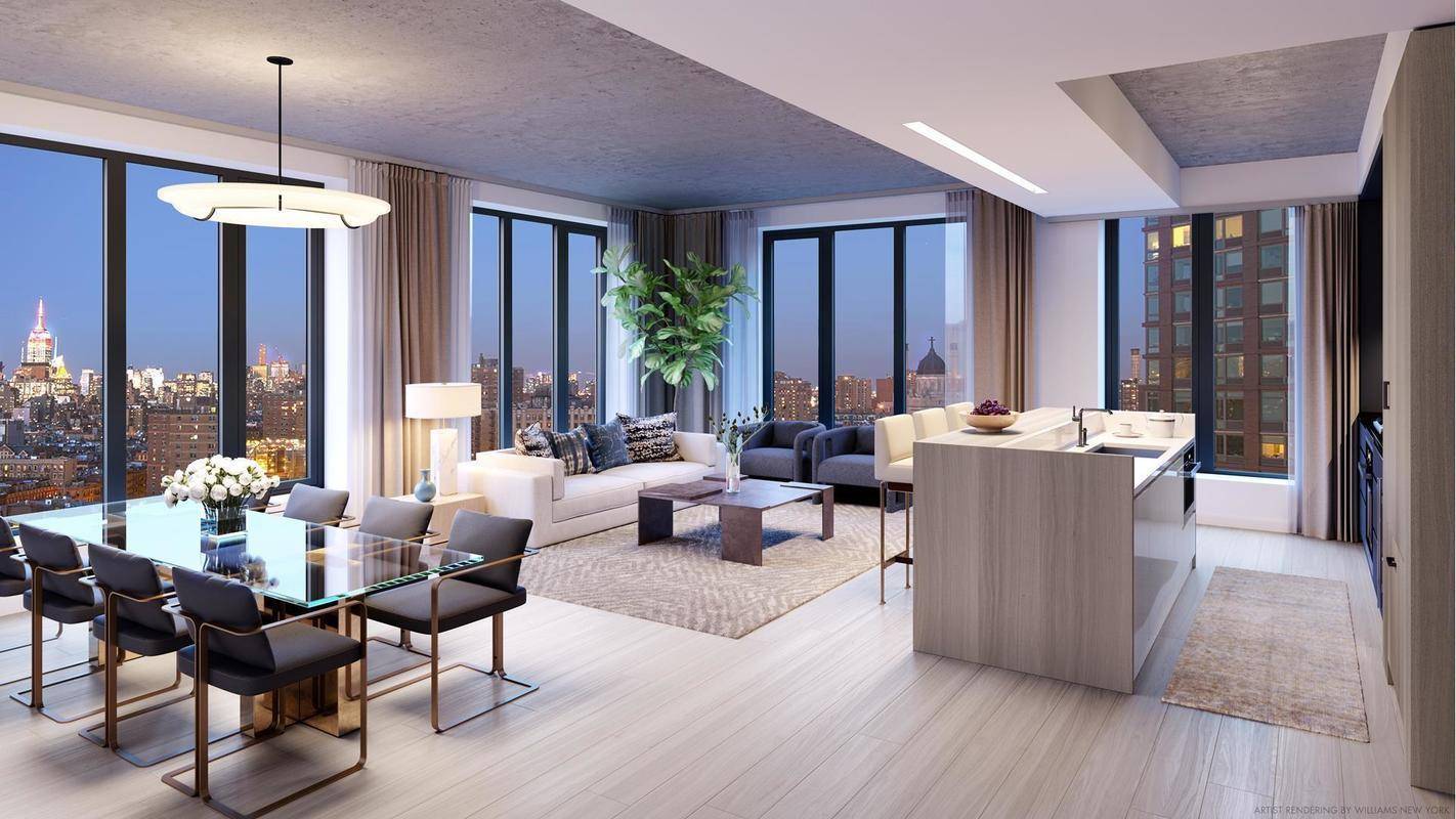 One of a Kind 3 Bedroom/3 Bath - Oversized Windows - Design Driven - Beautiful Views of Downtown Manhattan