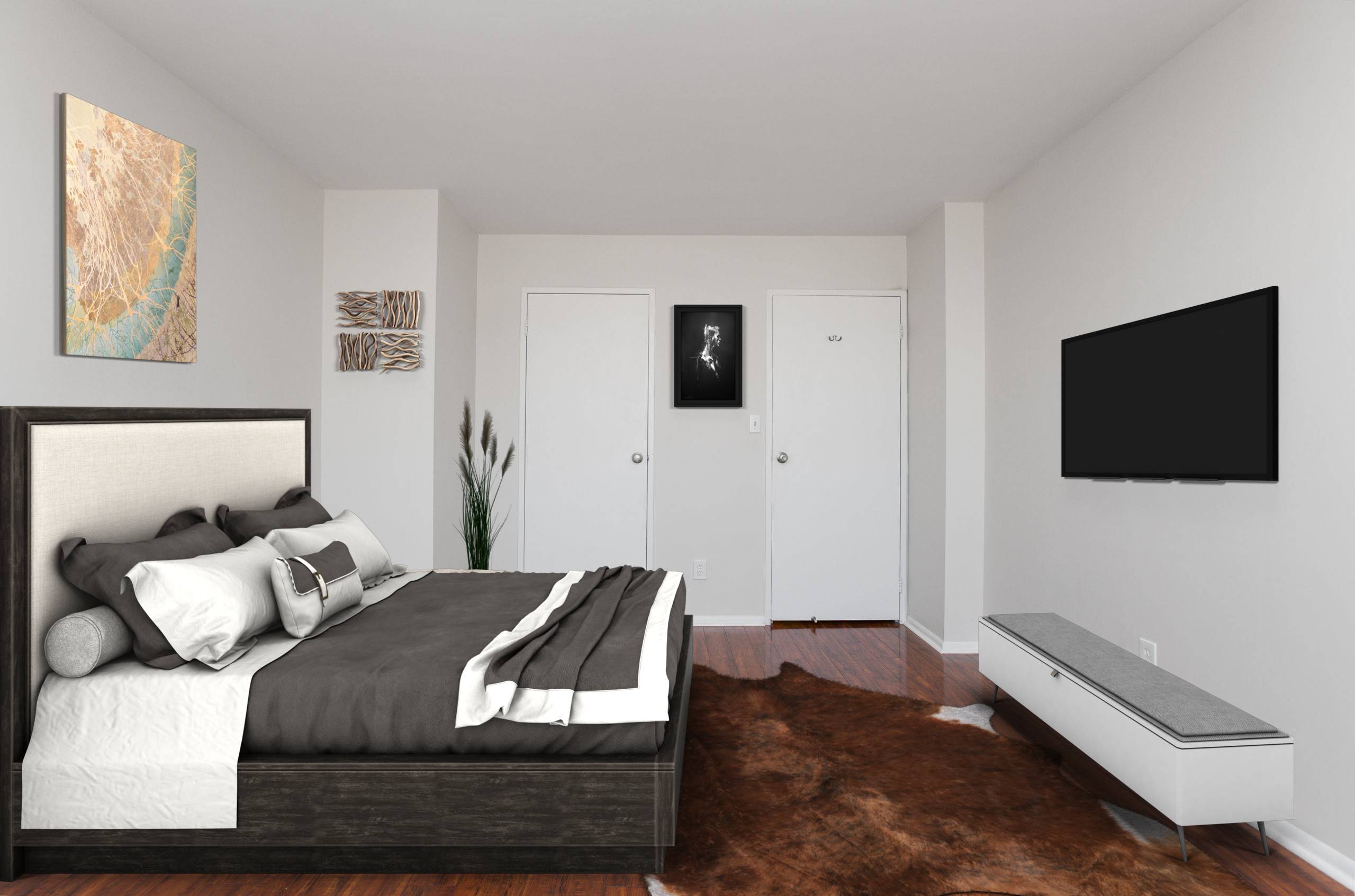 Downtown Hoboken  large 2 bed 2 bath has Zero wasted Square footage