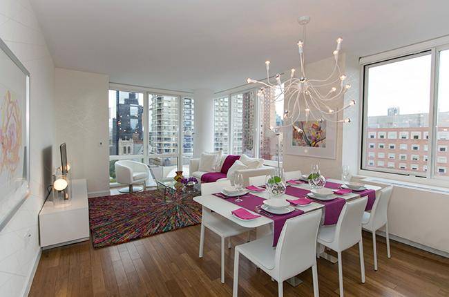 High Floor Corner Two Bedroom with City Views (NO FEE)