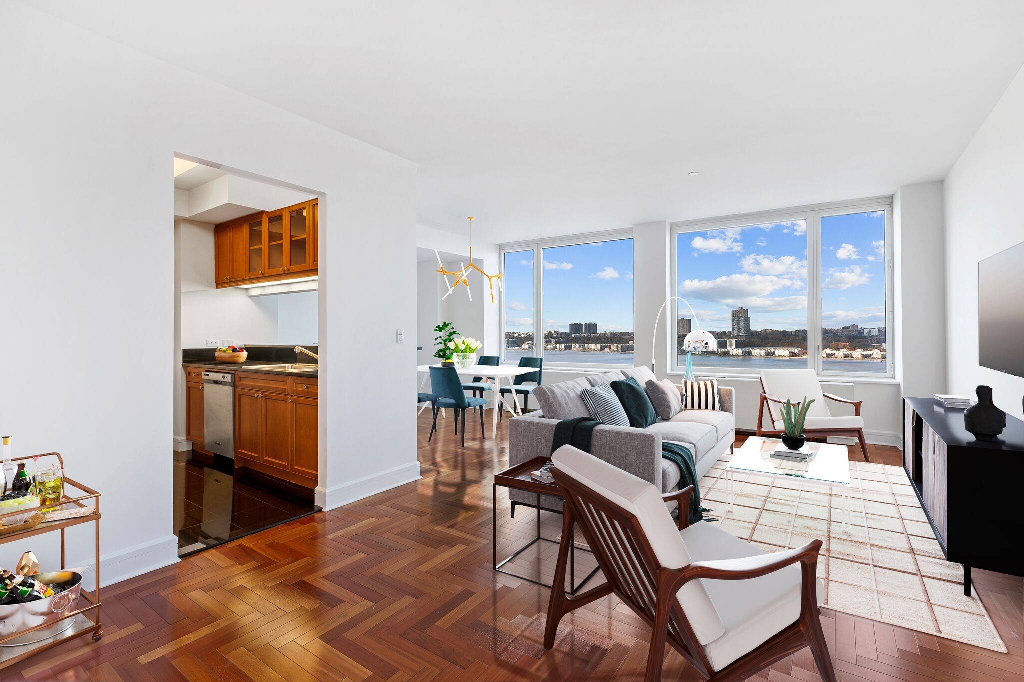 Spacious One Bedroom (Convertible 2)  Hudson River views from every room