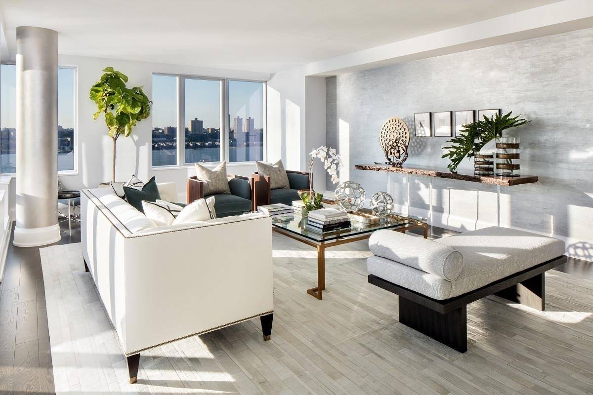 This stunning corner unit residence, located at One Riverside Park condominium, is the perfect combination of family home and over 3, 600 square feet of private outdoor space.