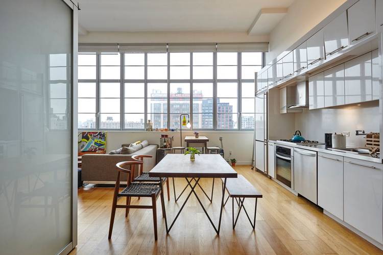14 ft ceilings  loft 896 SF  South facing  Large one bedroom  in Long island City