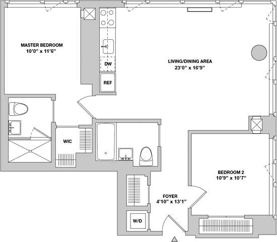 BREATHTAKING Midtown Views From This Brand New Corner Apartment!! ___ Doorman __ Just Steps from 1 And 2 Trains.