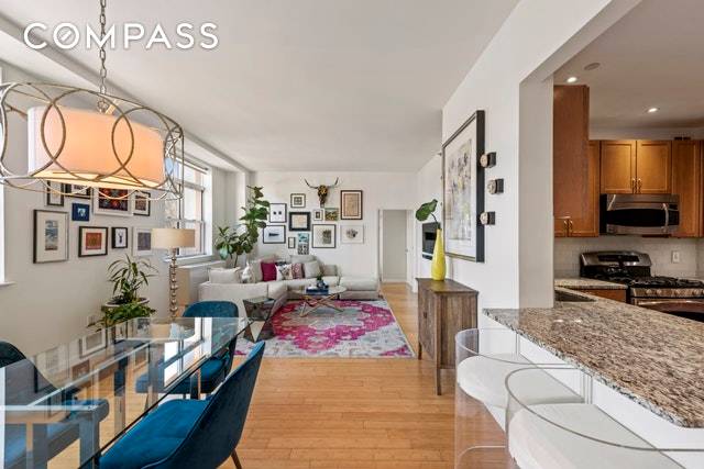 Step into this sun drenched and welcoming home on a quiet tree lined street in South Harlem.