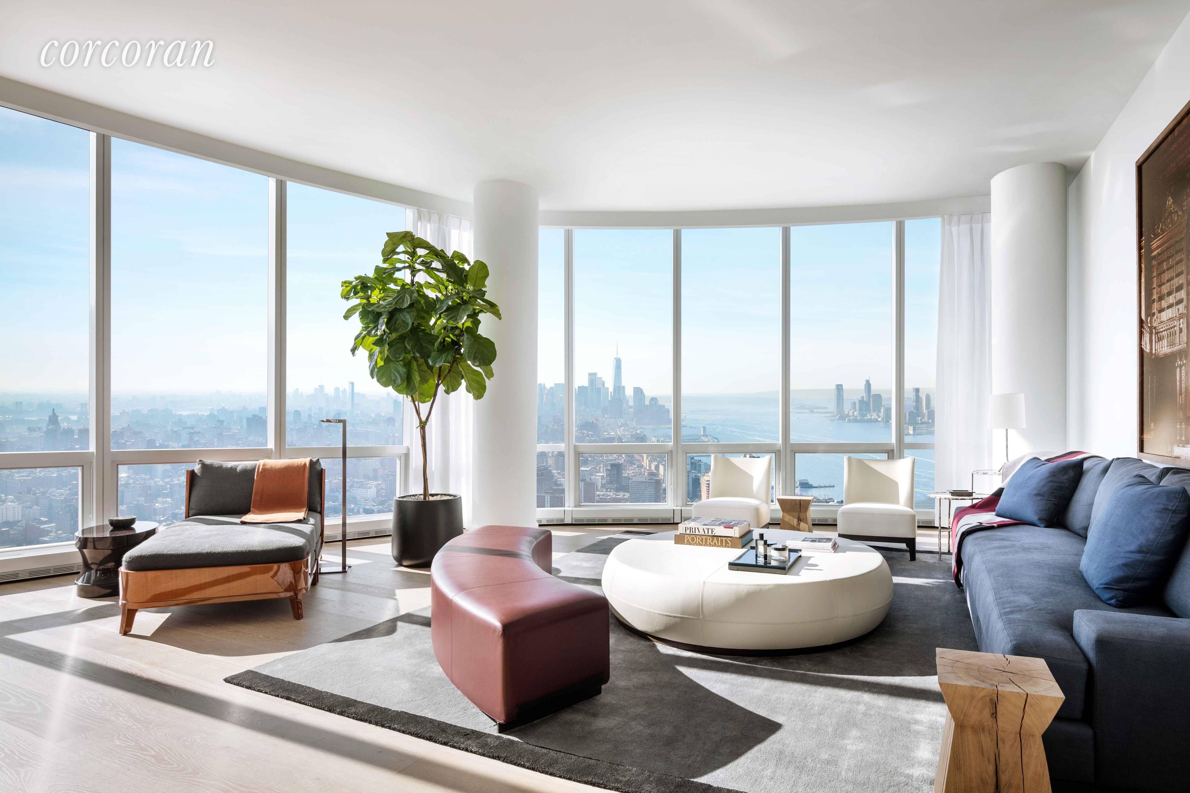 GRAND AND DRAMATIC FOUR BEDROOM PENTHOUSE WITH SPECTACULAR RIVER AND CITY VIEWS !