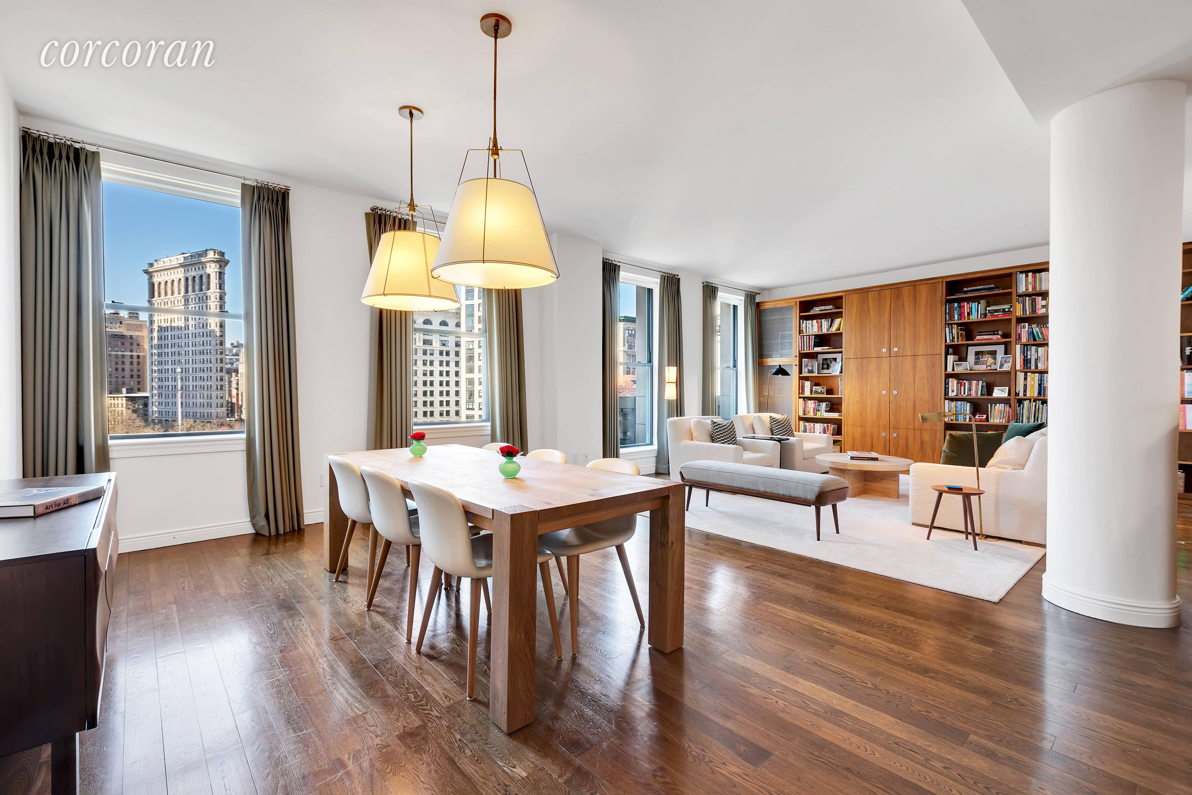 This approximately 2, 200 square foot L line at the historic and much coveted Grand Madison is an entertainers dream !