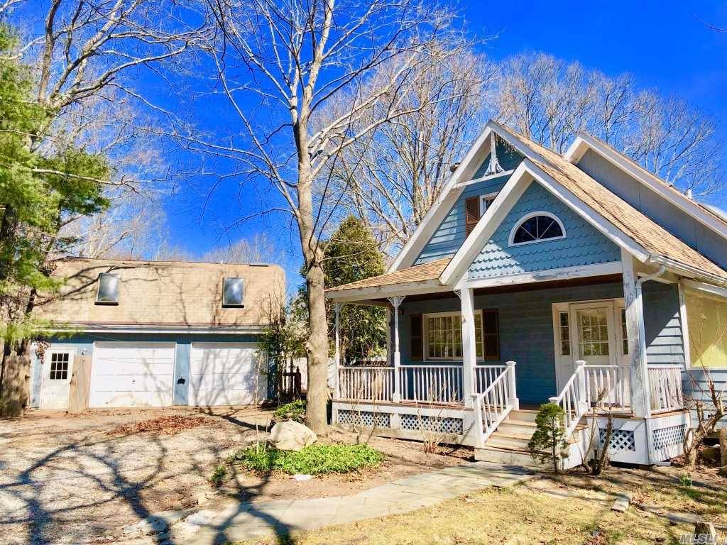 Secluded Cape In The Hamptons Featuring EIK, Liv Din Room W Fireplace, 3 bedrooms Mater Suite On Main Floor W Full Bathroom, 2.