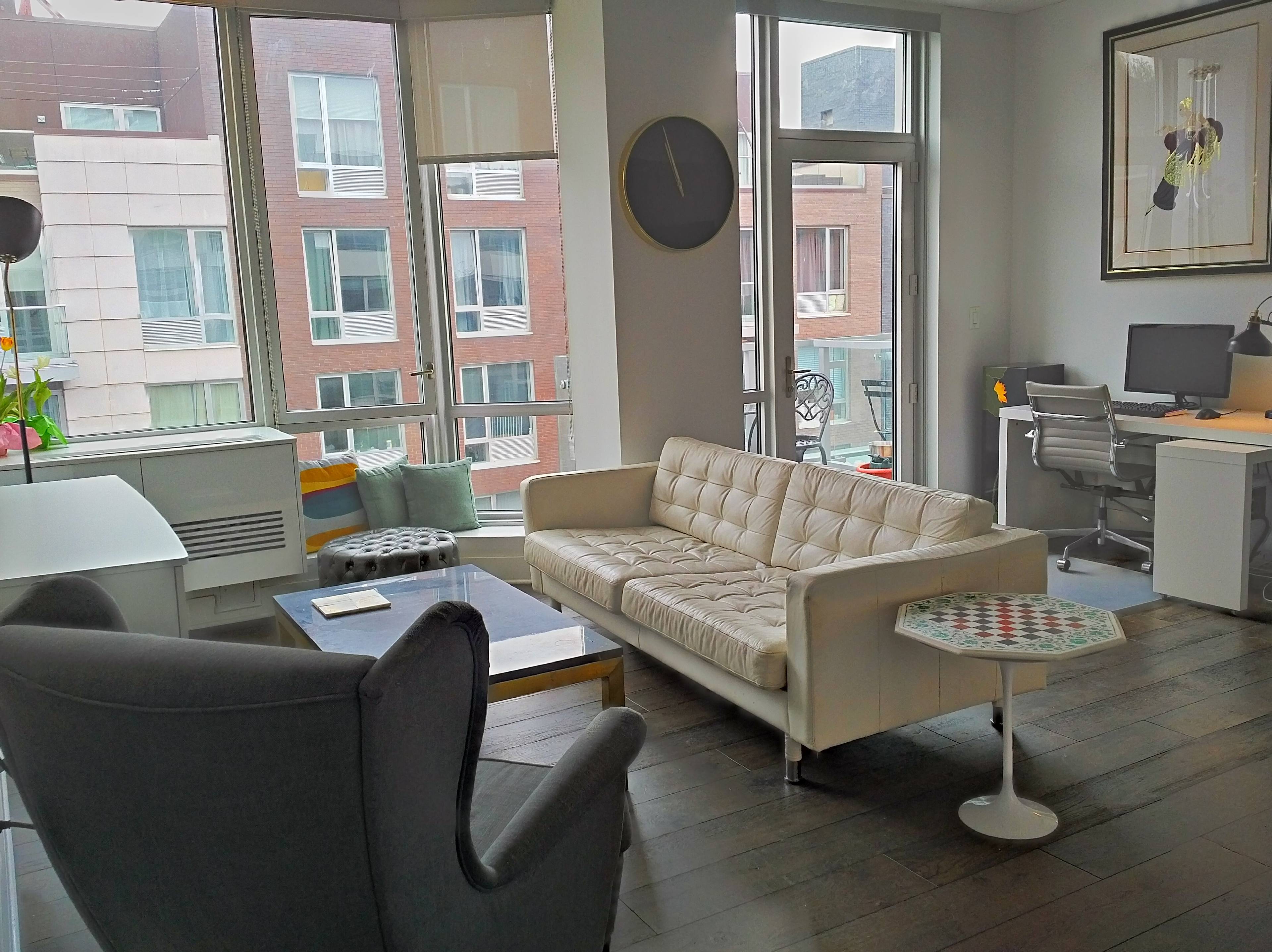 bright & comfortable boutique condo - new dev - private balcony - prime Williamsburg -  Bedford Avenue L train - July 1 move in
