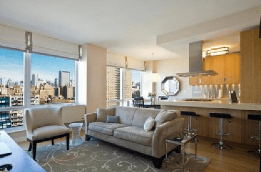 Perfect 1 bed with open views in luxury  Chelsea building with Equinox gym