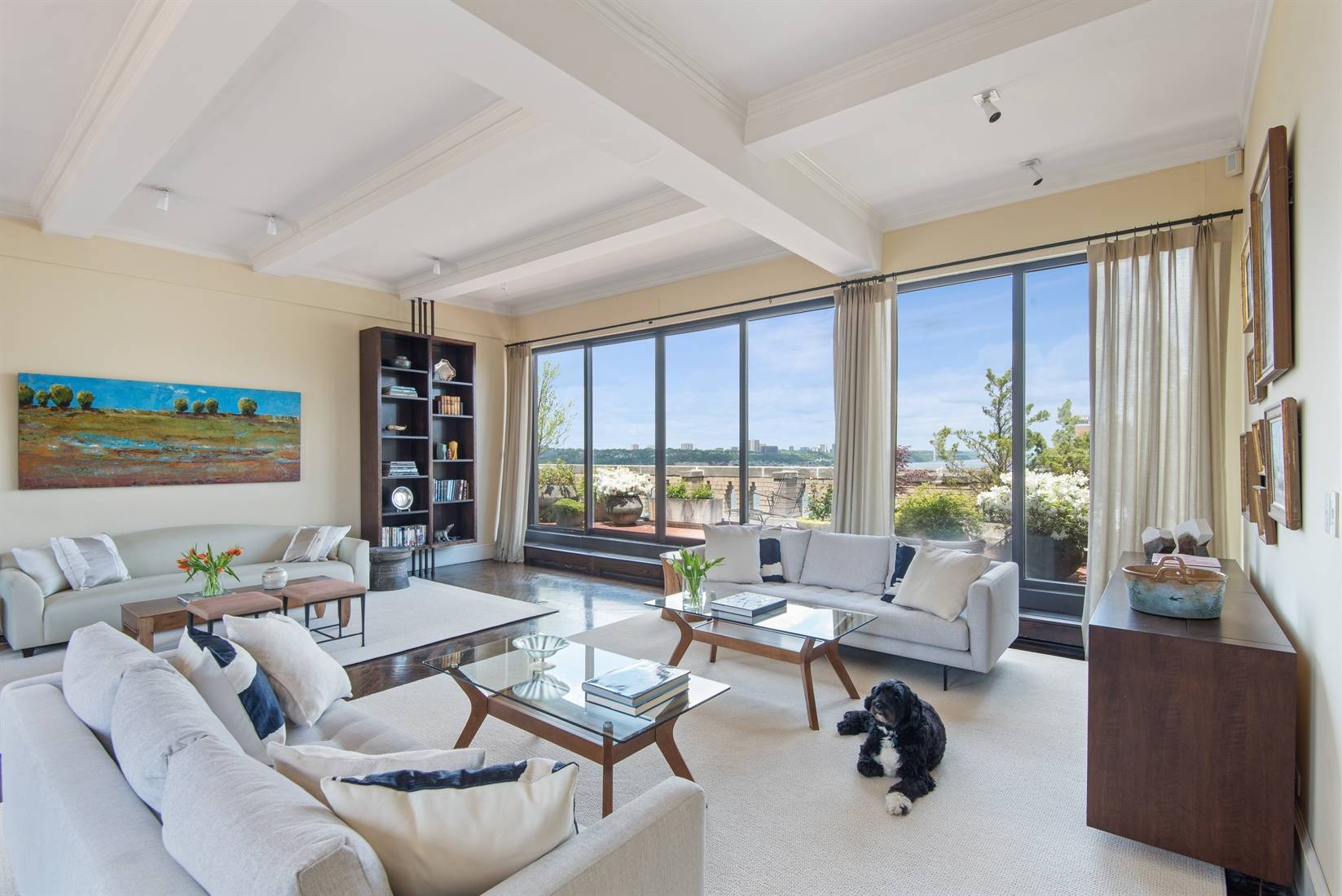 Magnificent Riverside Drive Penthouse surrounded by terraces and spectacular views.