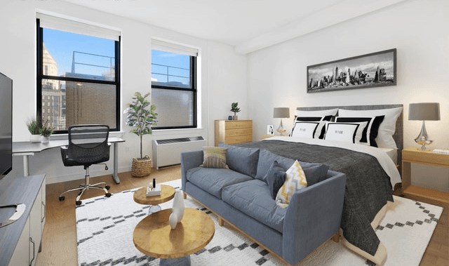 Spectacular *NO FEE* Studio in FiDi with Amazing Water Views