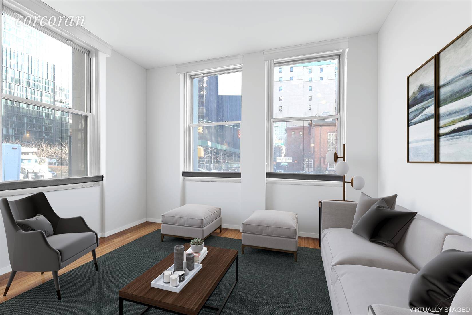 JUST REDUCED 39k 96 Schermerhorn Street 1F is a spacious corner triplex comprised of approximately 1, 306 square feet spanning 3 levels.