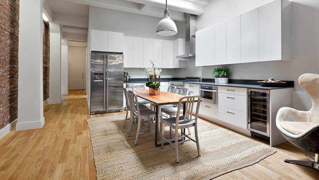 West Village One Bed, Two Bath, with an Enclosed Sleeping Alcove, Beautifully Updated Kitchen, Spacious Living/Dining Area, Abundant Closet Space, New Strip Wood Flooring, and a Northern Exposure.