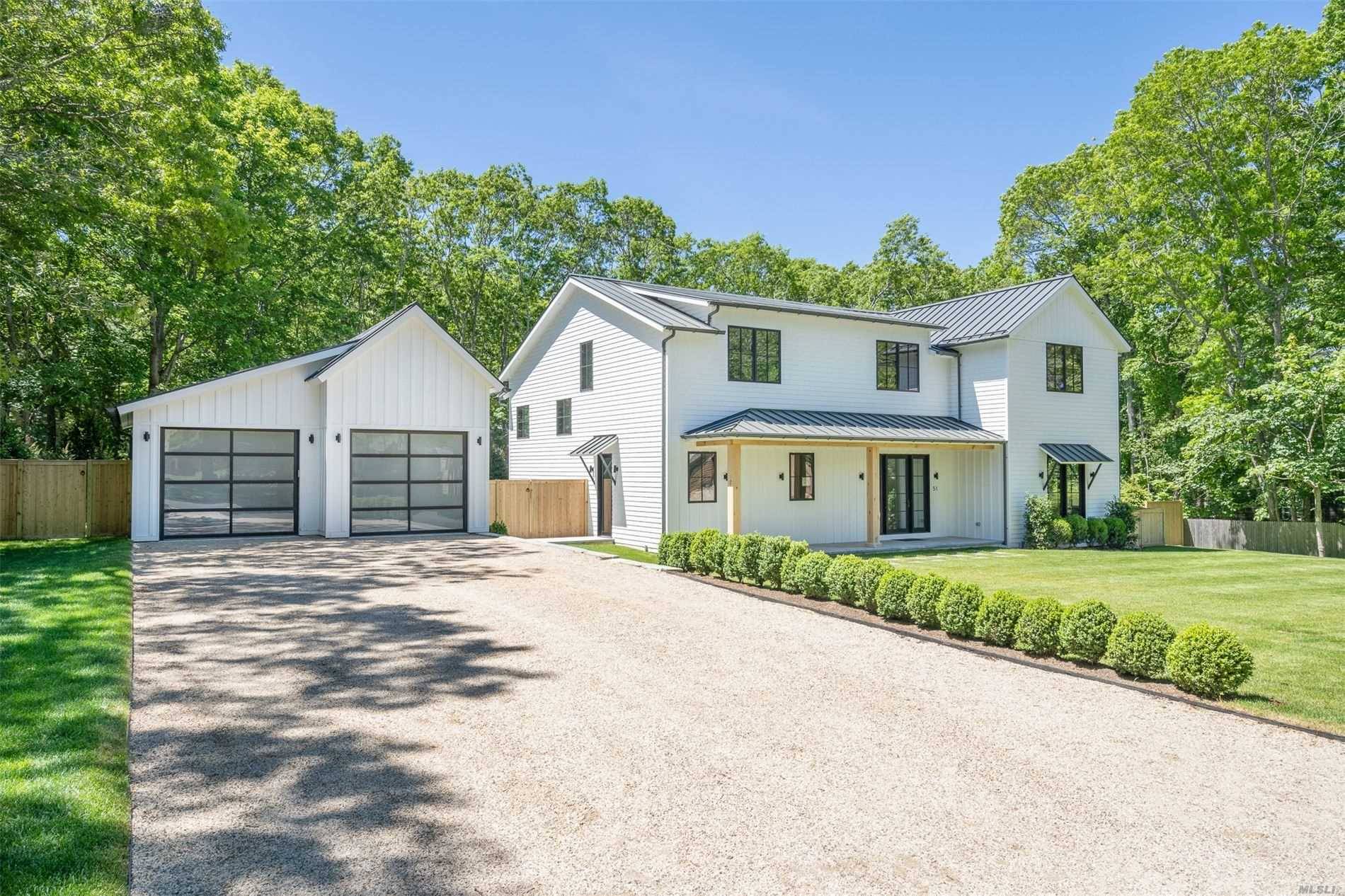 New construction on a prime half acre parcel is located on coveted Wireless Road in East Hampton, less than one mile from the East Hampton Village center and ocean beaches.