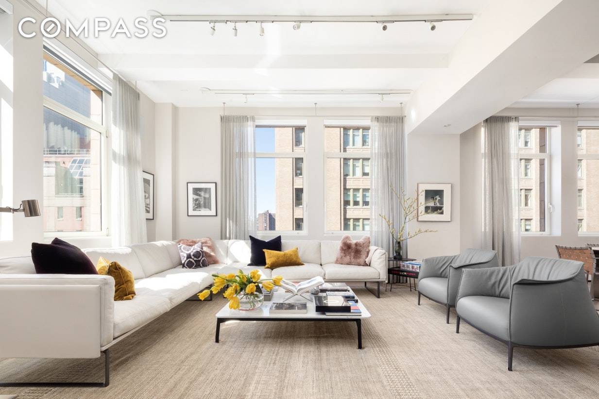 Sublime, spacious and sexy are a few thoughts that come to mind upon entering this dramatic loft.