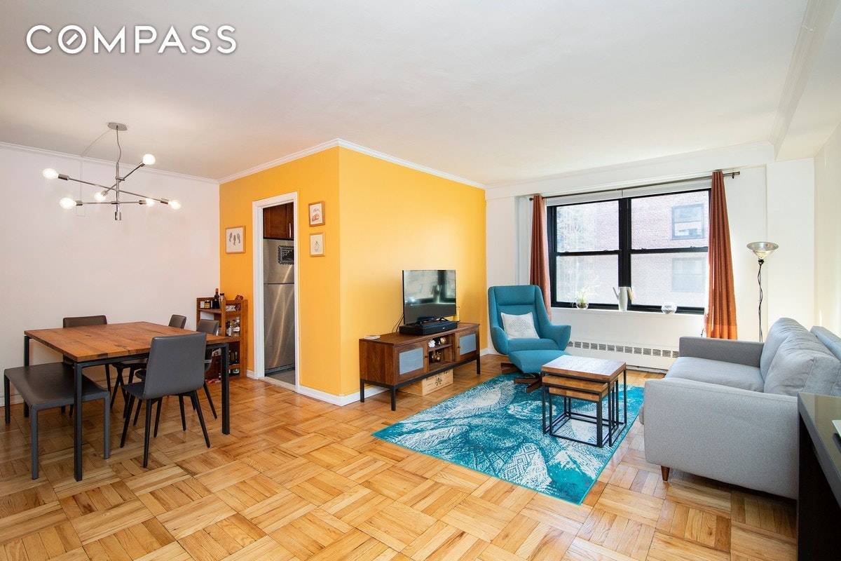 PRICE DROP ! This is a large, fully renovated and move in ready Co op home with a dining area, and an extra large bedroom.