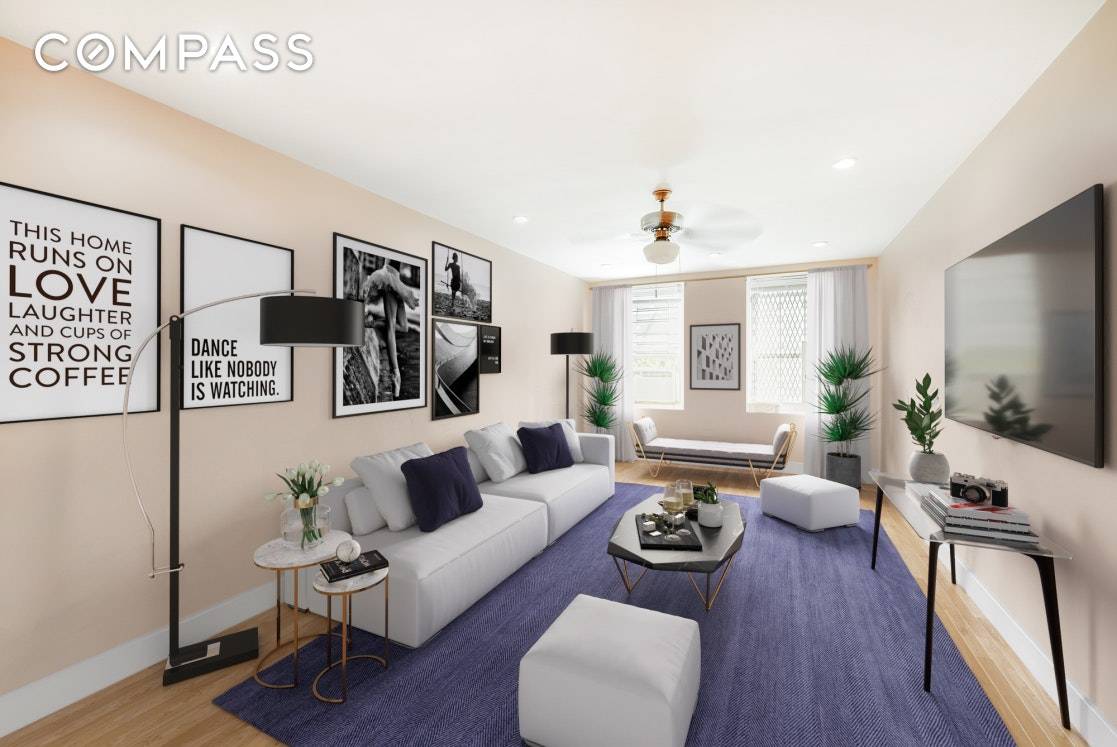 This incredibly spacious two bedroom apartment in the coveted Windsor Terrace neighborhood offers unique opportunity to live in a well maintained elevator building with a vibrant sense of community and ...