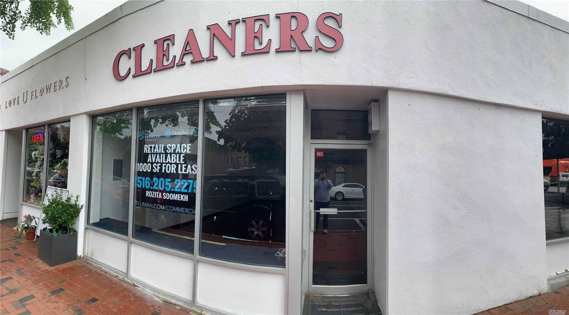 1000 Square Foot retail space plus basement.
