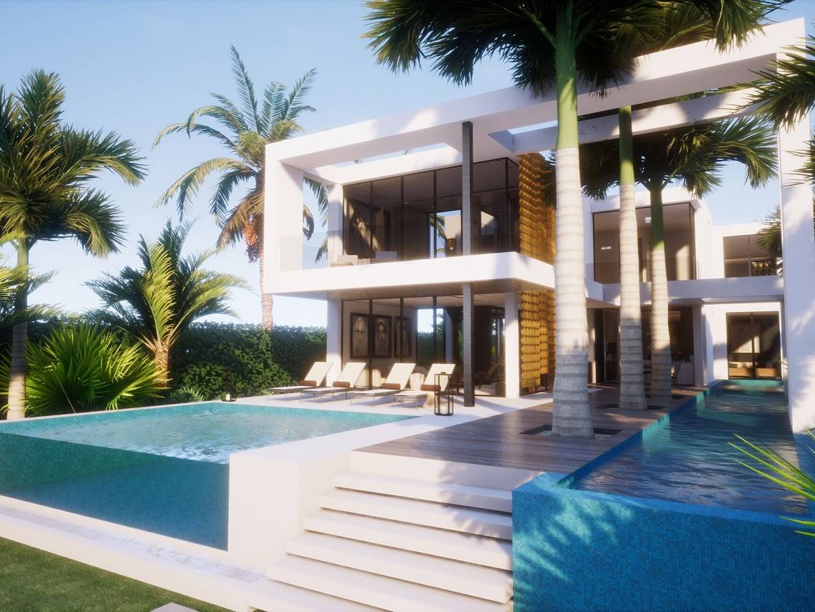 Under Construction Modern Luxury House in Miami