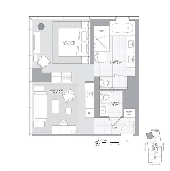 Soho Modern One Bedroom*Awesome Location* Splendid Decor