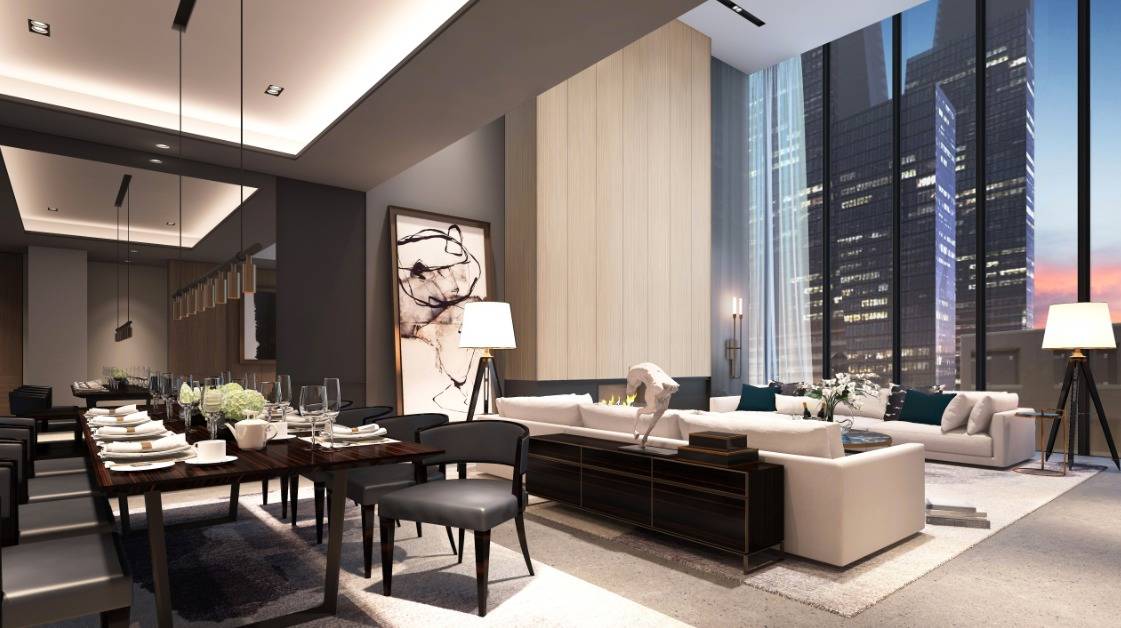 Meticulously designed, this duplex three bedroom, three and a half bathroom penthouse residence is designed with the distinction of a privately commissioned home, offering generous proportions and abundant light throughout.