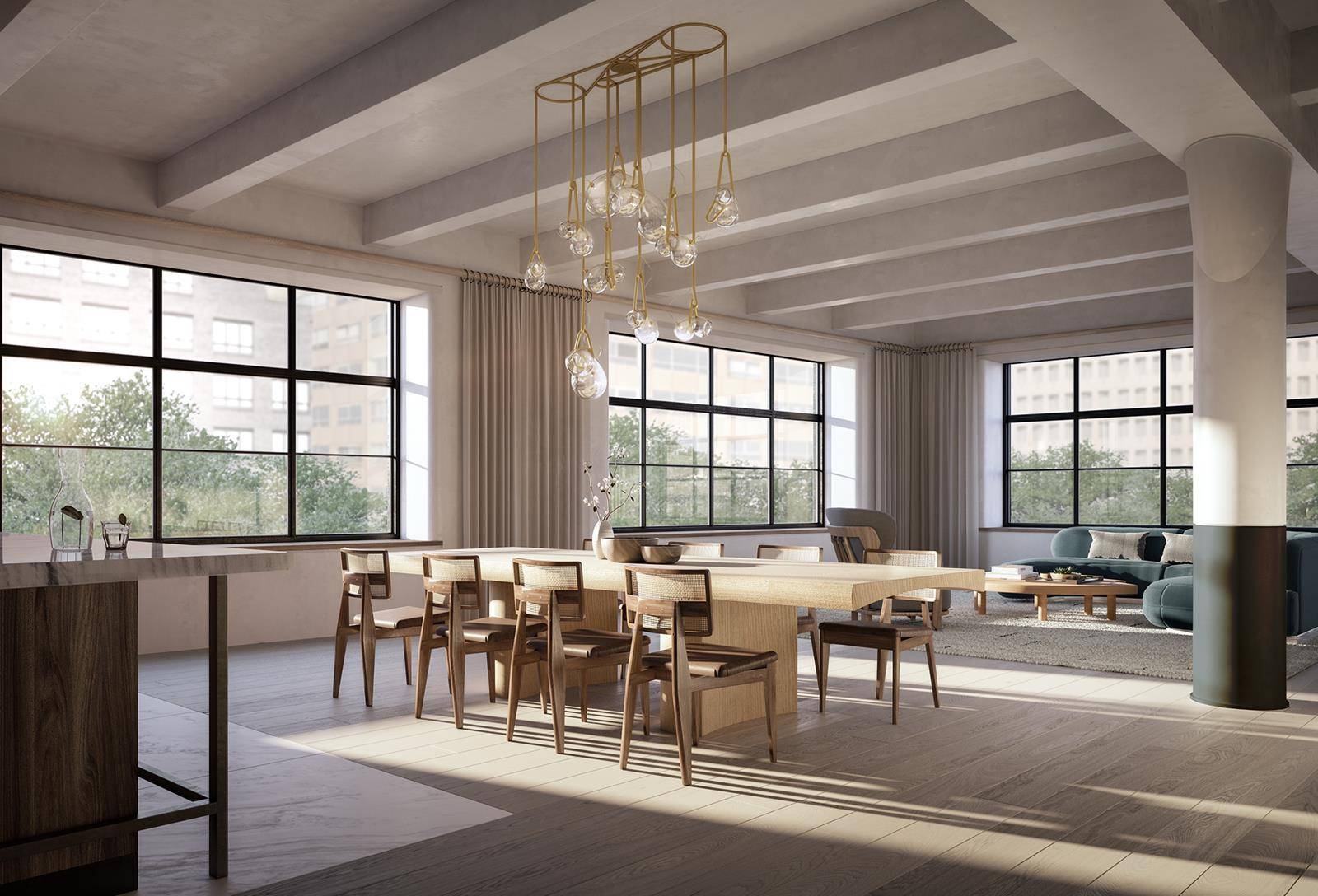 A rare combination of form and functionality greet you as you enter this 3, 246 square foot four bedroom, four and a half bathroom corner residence.