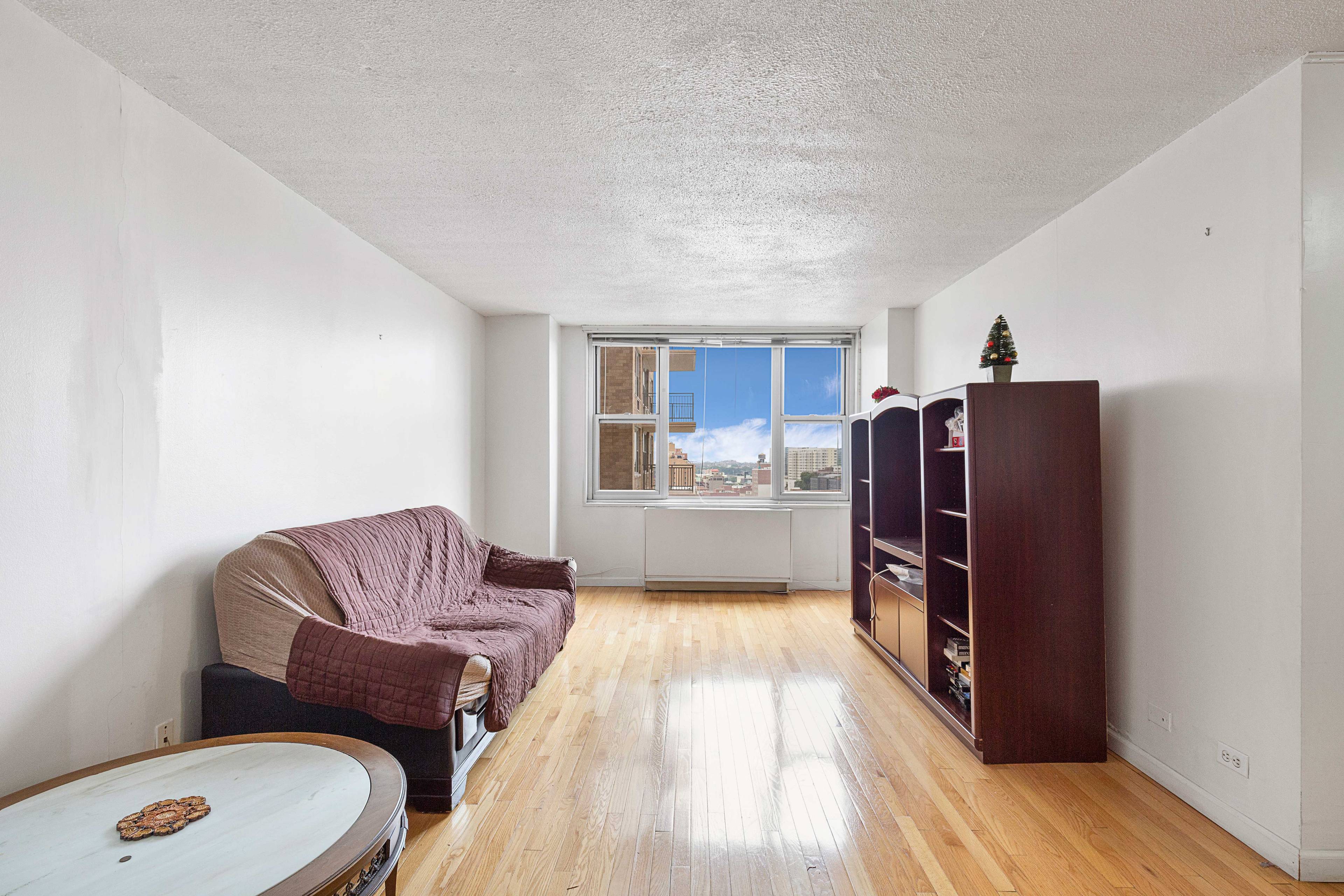 Large one bedroom with Manhattan Skyline in downtown Flushing for sale
