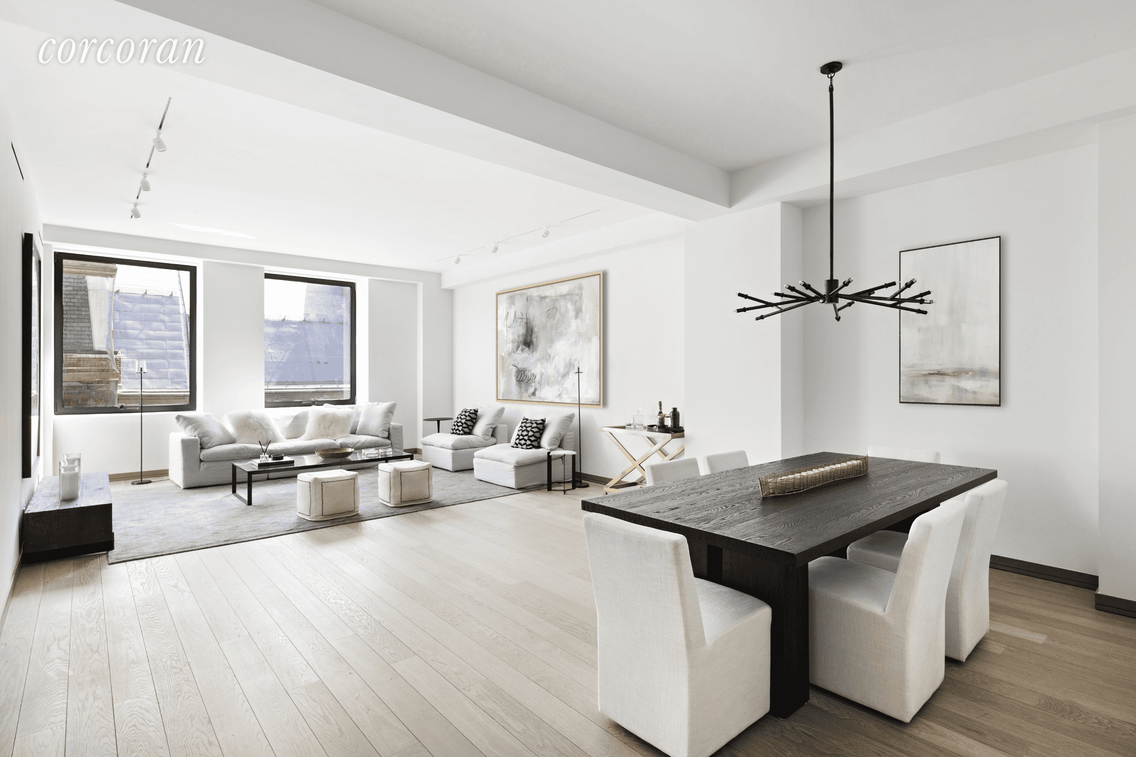 IMMEDIATE OCCUPANCY ! FIRST OPPORTUNITY to purchase this spacious 1, 663sf two bedroom, two bath residence featuring dramatic 10 foot ceilings and oversized windows.