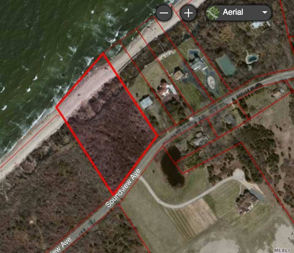 Beautiful 3. 7 acre Soundfront lot on bucolic Soundview Ave.