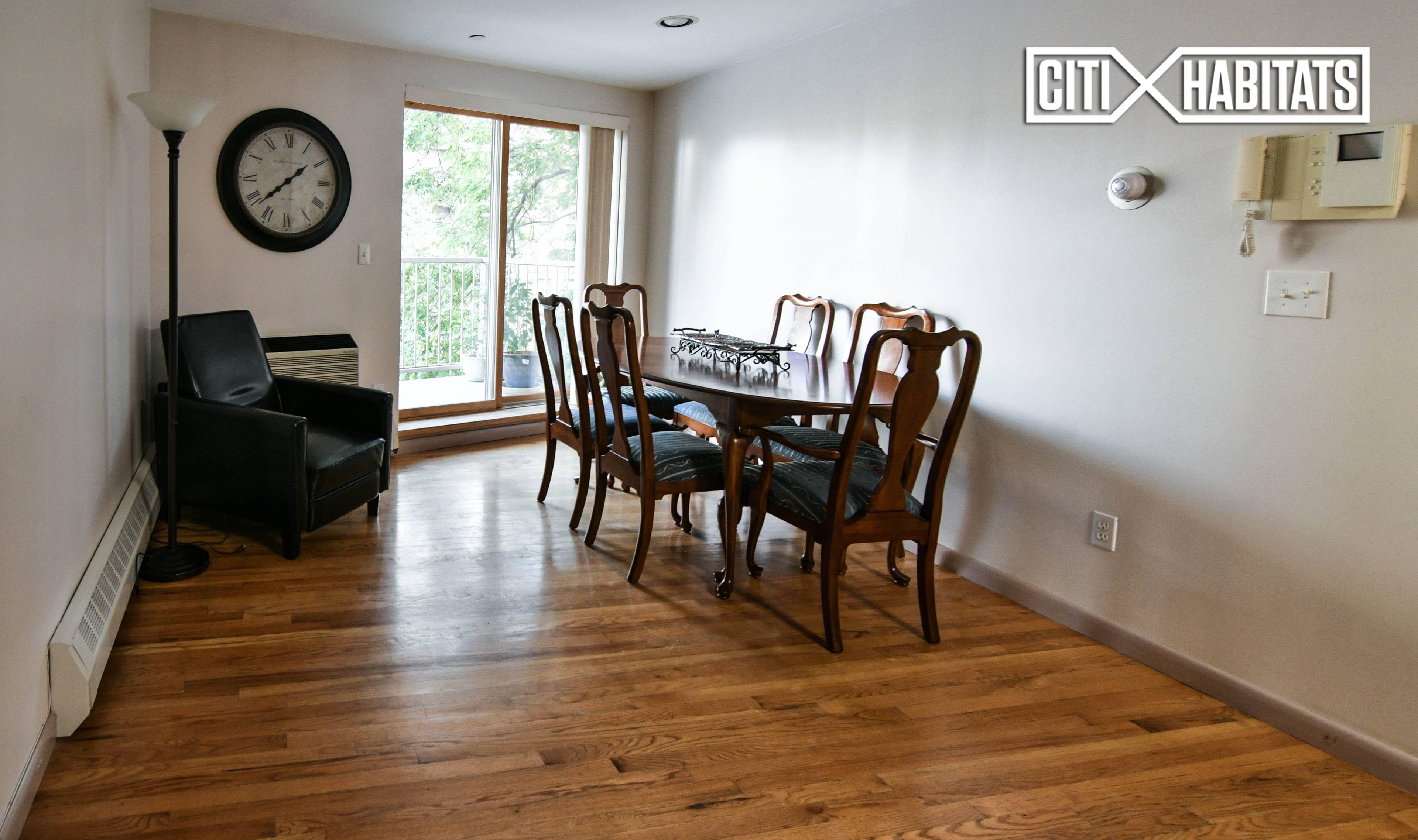 2 Bedroom and 2 Bath Condominium in Kew Gardens with a large balcony.