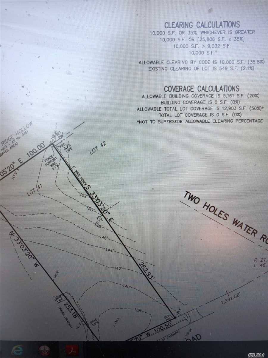 Vacant Land for new construction