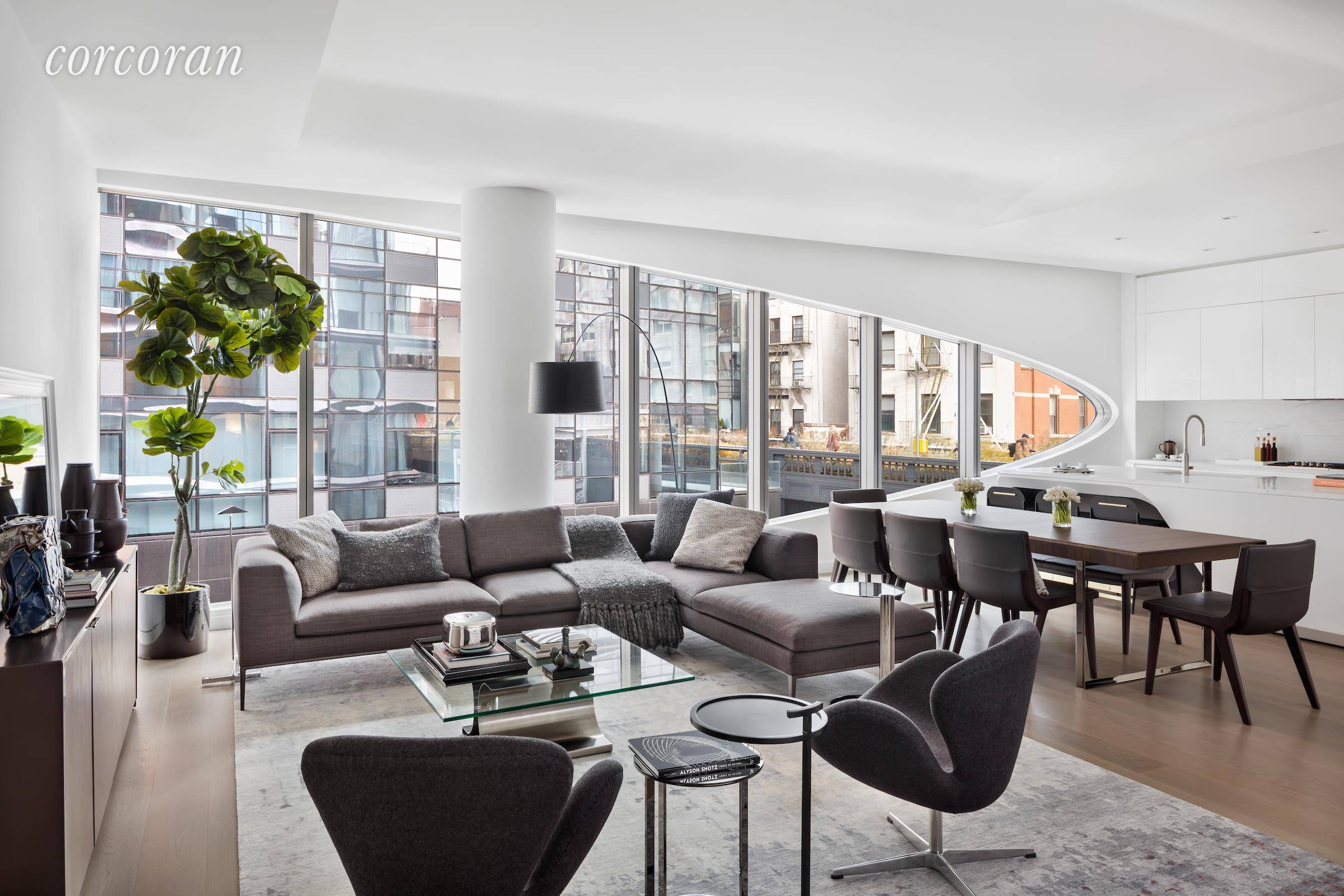 A true work of art, this loft like residence showcases the signature design work of Dame Zaha Hadid now complete and ready for occupancy.