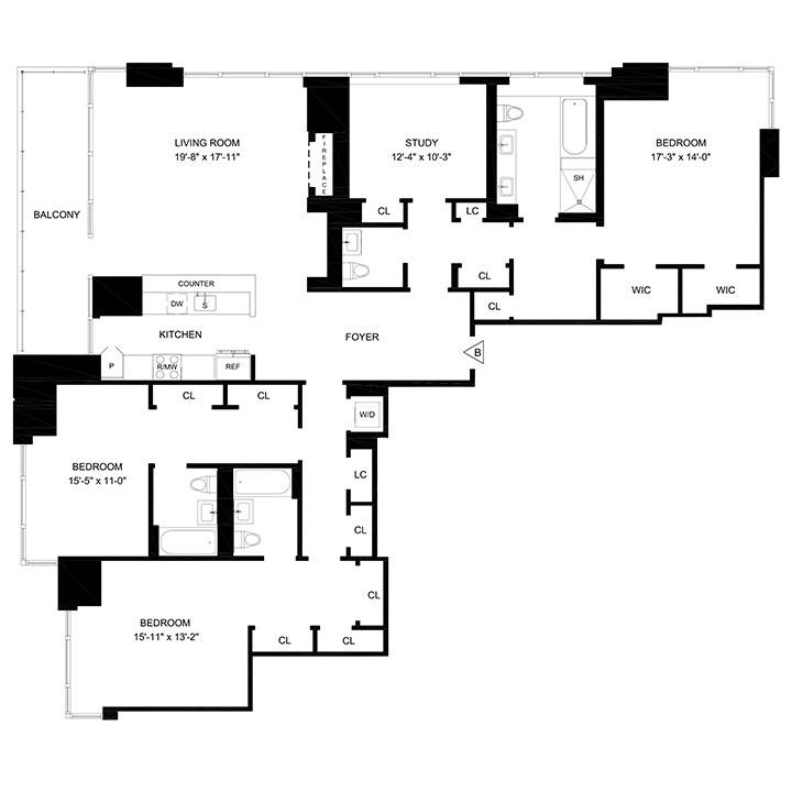Upper West Side - PRIVATE TERRACE From This Modern, 4 Bedroom Apartment; Breathtaking Park, River, & City Views! Doorman, Pool, & More!