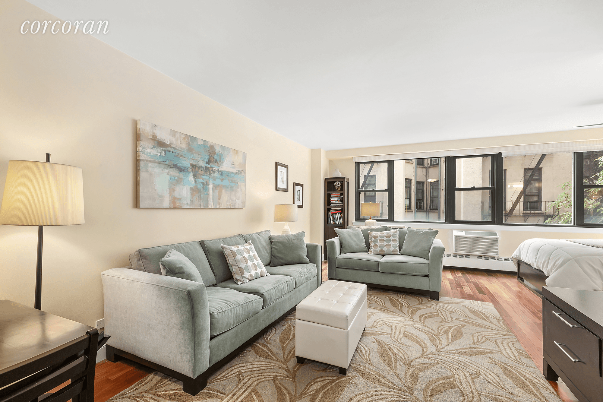 Fully Furnished ! This beautiful alcove studio truly feels like a home.