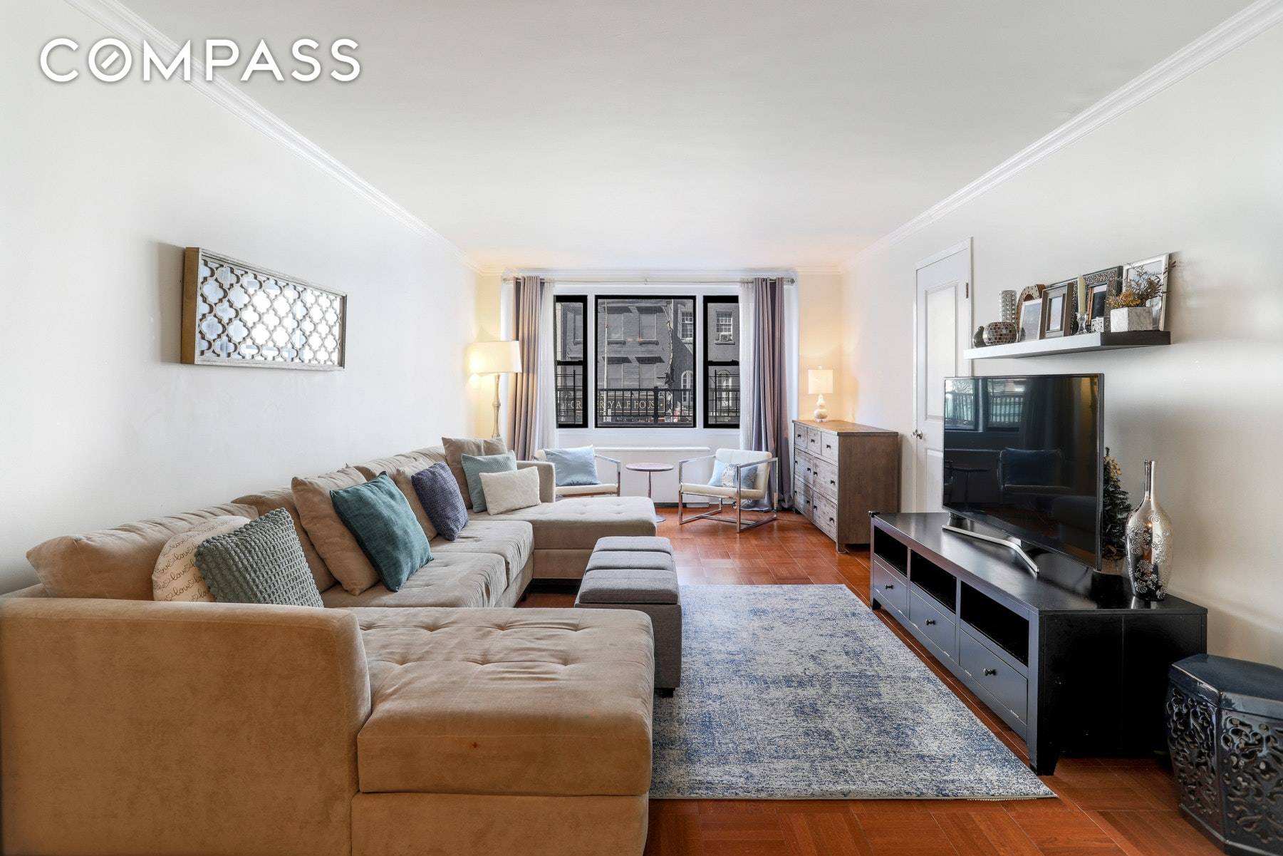 Stretch out and relax in this spacious updated, converted two bedroom, one bathroom in Gramercy's well regarded, full service Quaker Ridge co op.