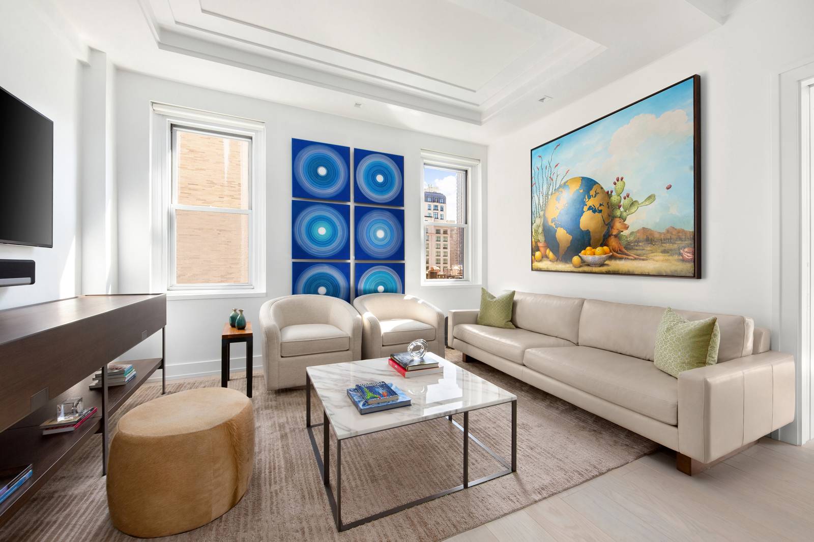 Renovated Designer 1 Bed / 1.5 Bath Co-op off Park Ave with 4 Exposures